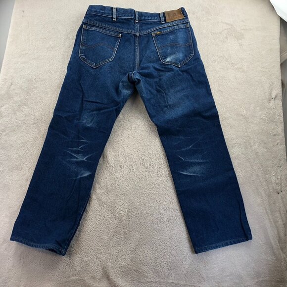 Men's Lee Vintage Blue Denim Jeans Size 35X30 Made In USA - Picture 14 of 14